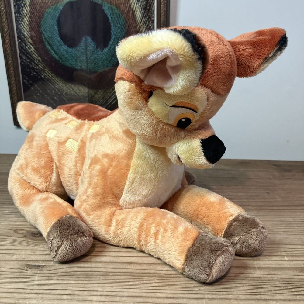 Authentic Disney Store London Exclusive Bambi Clumsy Laying Down Plush Large 13”